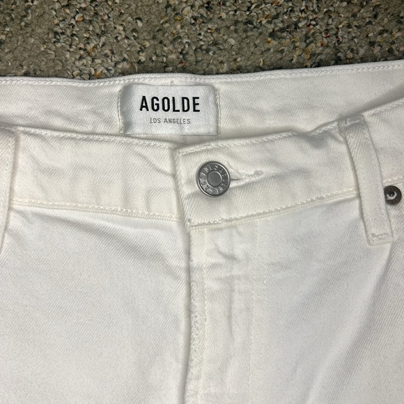 Agolde Harper crop wide leg white Jean- great for spring & summer!!! - Picture 2 of 7